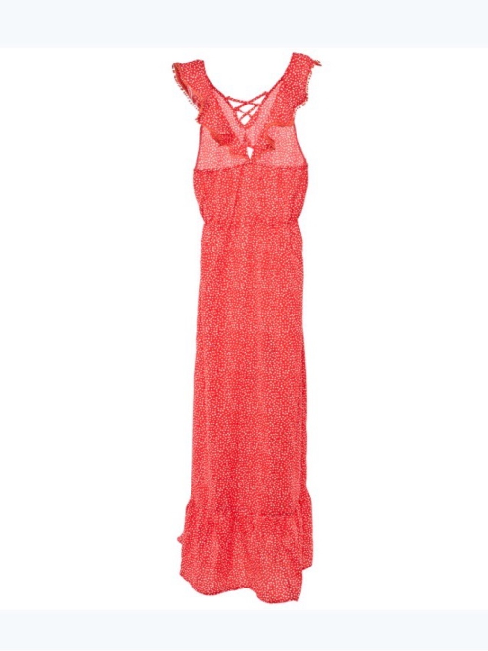 Red Polka Dot Maxi Dress - Women's Summer Maxi